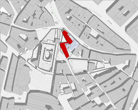Site plan of PFP-Planungs-GmbH-Hamburg-Germany-School-in-Genoa