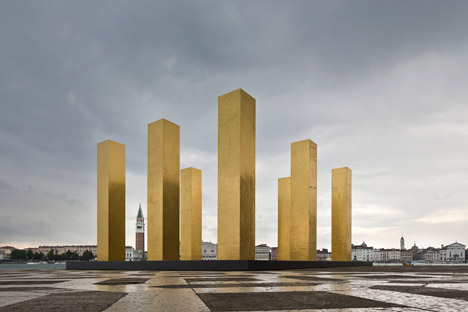 The Sky over Nine Columns by Heinz Mack