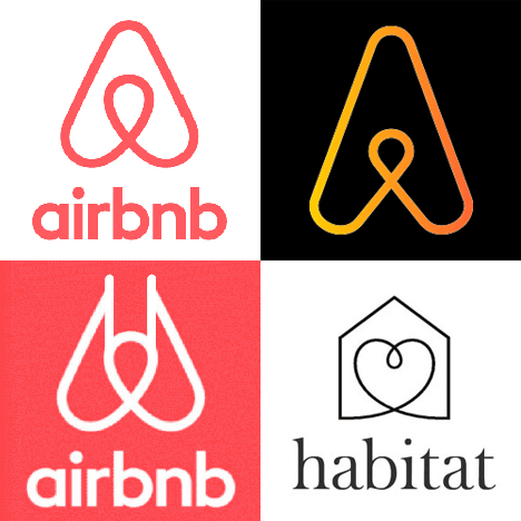 Airbnb logo reactions and comparisons