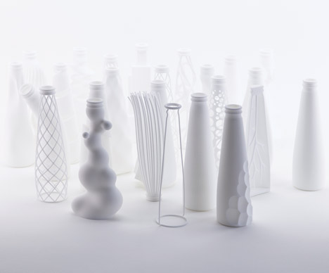 Andrea Morgante 3D Printed bottles