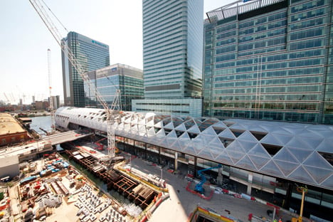 Fosters + Partners' Canary Wharf Crossrail station