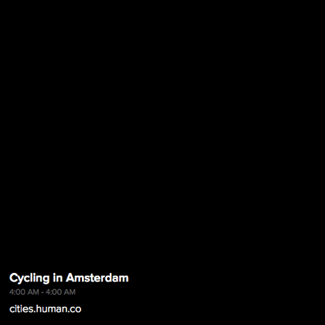 Human app maps Amsterdam cycling