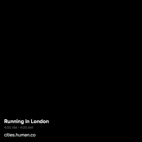 Human app maps London running