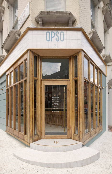 Opso restaurant in London by K-Studio