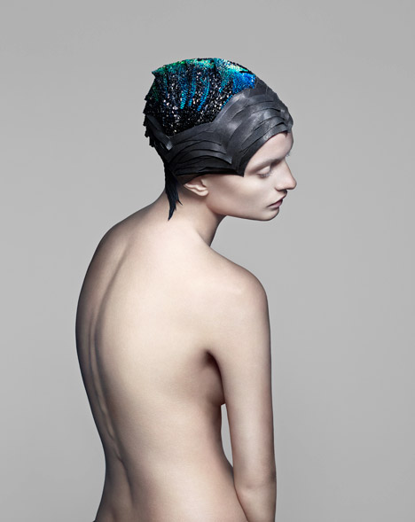 Vicenza headdress by The Unseen for Swarovski