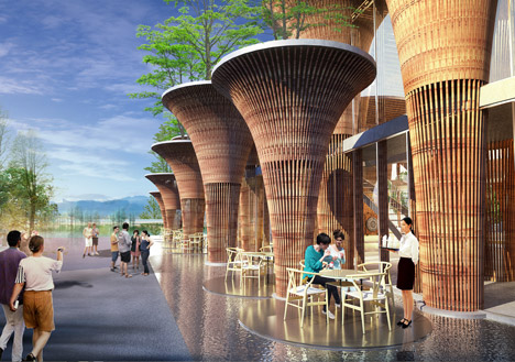 Vietnam Pavilion at the Milan Expo by Vo Trong Nghia Architects