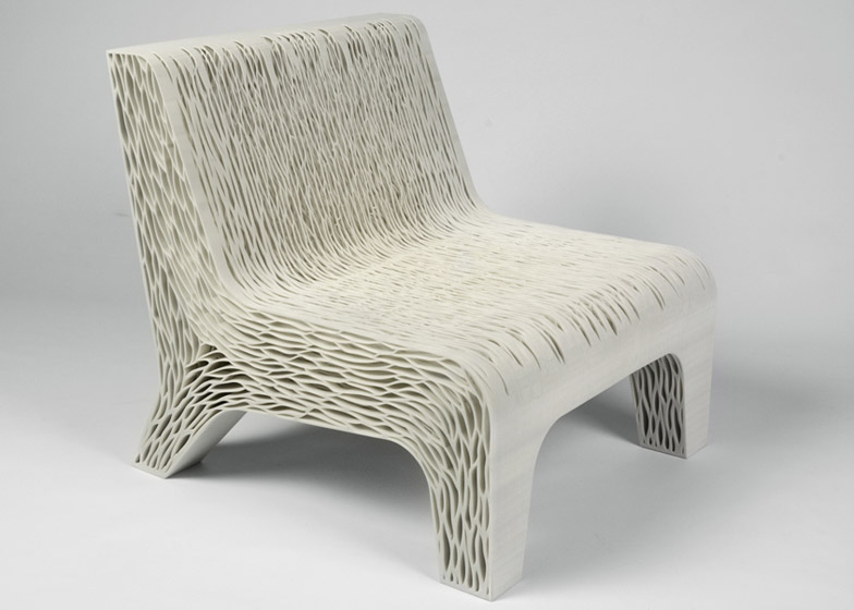 Chair By Lilian Van Daal Replaces Upholstery With 3d Printed Structure
