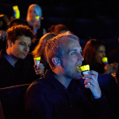 Glow-in-the-dark Cornettos by Bompas and Parr
