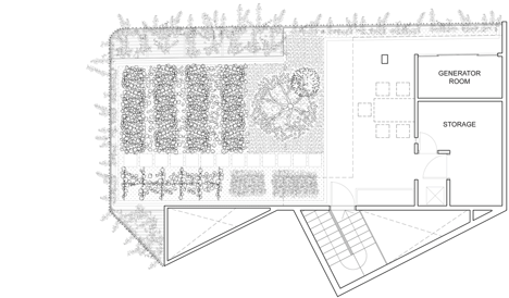 Green Renovation by Vo Trong Nghia roof plan