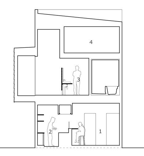Higashihayashiguchi Dwelling with shop by ALTS Design Office