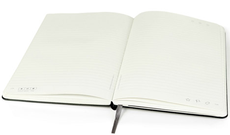 Moleskine notebook by Livescribe