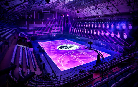 Nike LED basketball court