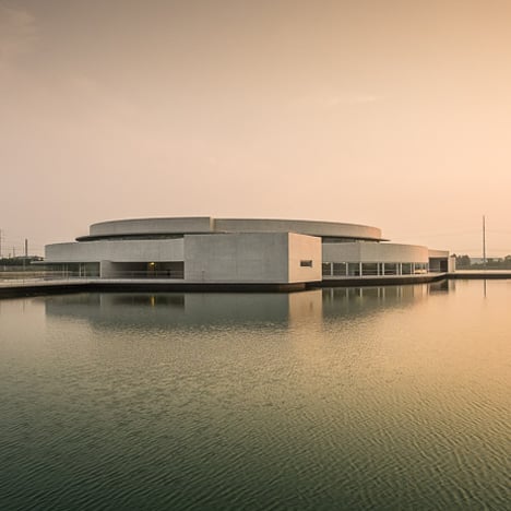 The Building on the Water, Shihlien Chemical by Alvaro Siza