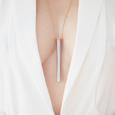 Vesper vibrator necklace by Crave