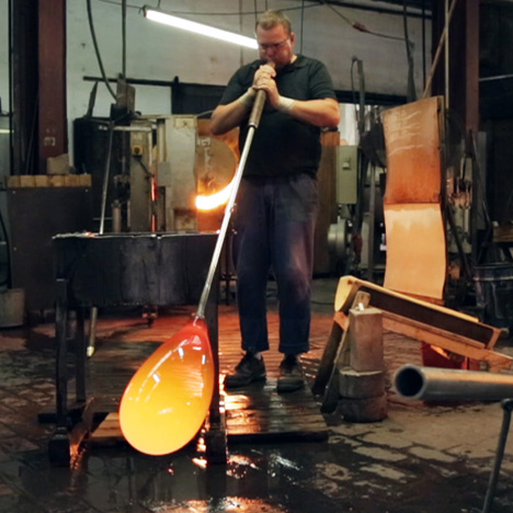 Glass blowing at LambertsGlas factory