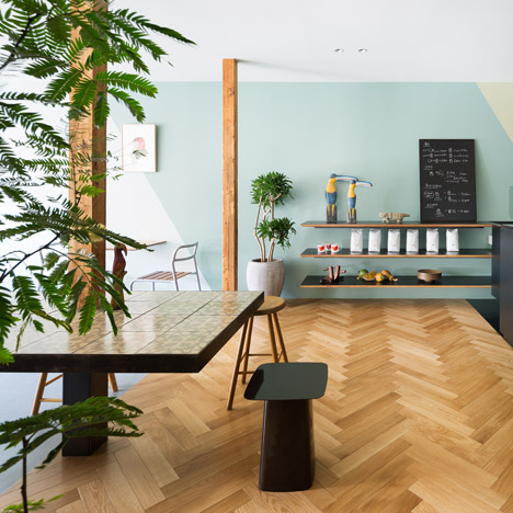 Torafu Architects creates three-tiered interior for Japanese ice-cream cafe
