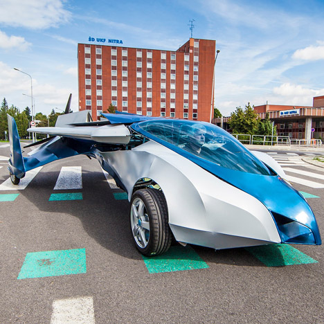 Creators of the AeroMobil flying car propose&ltbr /&gt moving road traffic to the skies