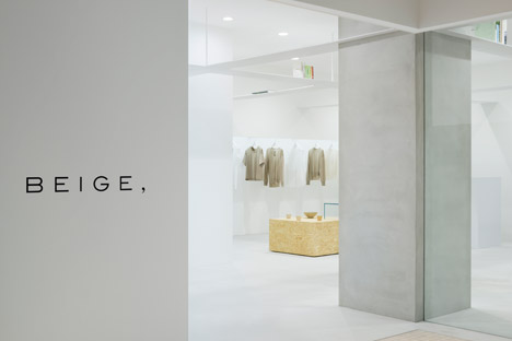 Beige concept store by Nendo