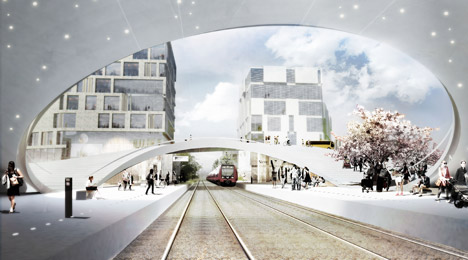 Vinge train station by Henning Larsen Architects