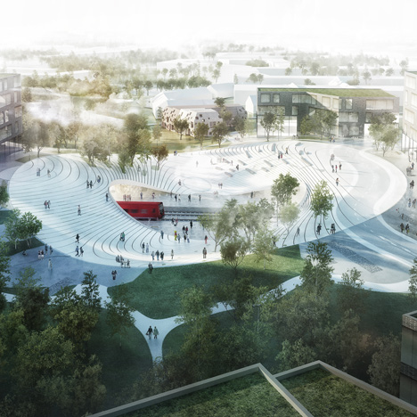 Vinge train station by Henning Larsen Architects
