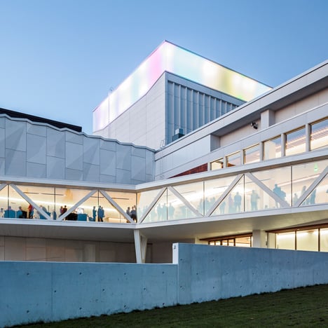ALA's Kuopio City Theatre extension features a crinkled facade