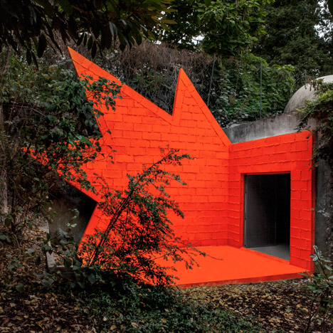 Didier Faustino adds "explosive architectural installation" to André Bloc's 1950s villa