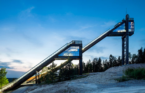 Falun ski jumps by Sweco Architects