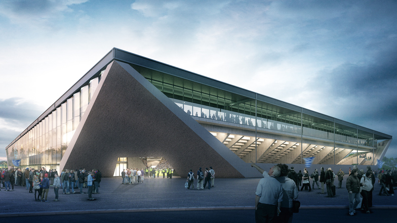 Lausanne football stadium by MLZD and Sollberger Bögli