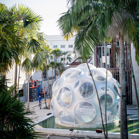Miami Design District - Light up the night. The Fly's Eye Dome comes to  life after dark.
