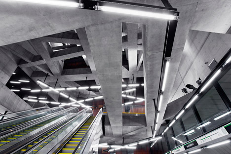 Budapest metro station by Spora Architects