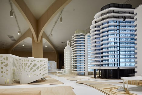 New models and renderings of Rem Koolhaas' Faena Forum at Design Miami 2014