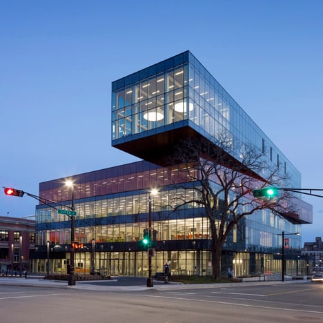 Halifax library by Schmidt Hammer Lassen comprises four stacked blocks