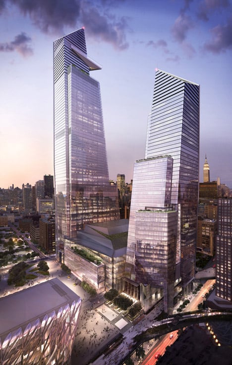 10 And 30 Hudson Yards, both by KPF
