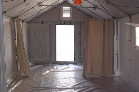 Flat-pack refugee shelters by Ikea