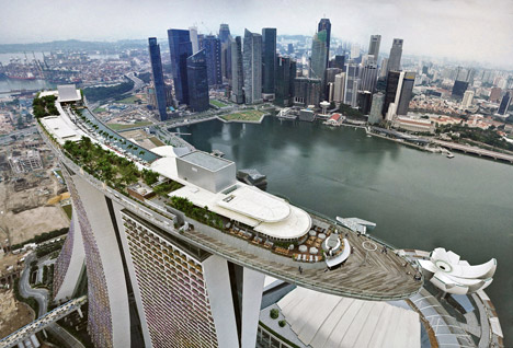 Marina Bay Sands development in Singapore by Safdie Architects