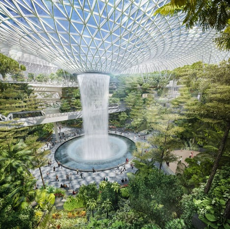 Changi Airport in Singapore by Safdie Architects