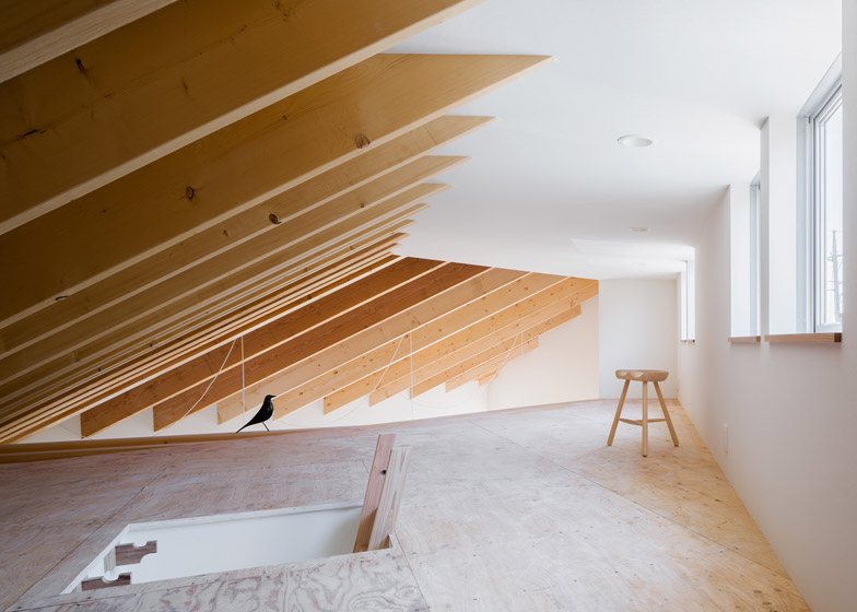 Combined Home And Barbers Features Exposed Ceiling Beams