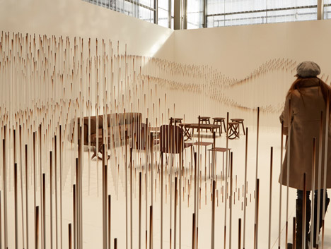 Chocolatetexture installation by Nendo at Maison&ampObjet 2015
