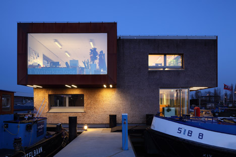 Floating Office for Waternet by Attika Architekten
