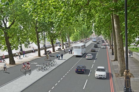 London's new cycle superhighway proposal 