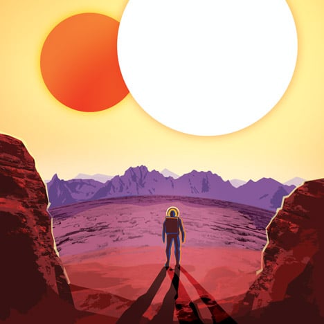 NASA's travel posters promote newly discovered planets