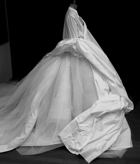 Study for Nellie Diamond's wedding dress by Olivier Theyskens, 2014