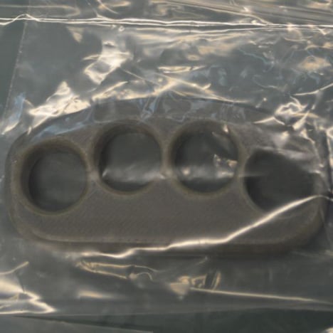 3D-printed knuckleduster found by Queensland Police Service