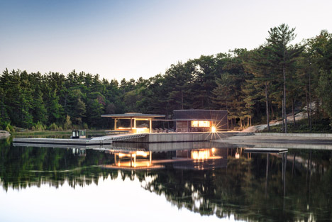 A Modern Boathouse in a Canadian Landscape by Weiss Architecture