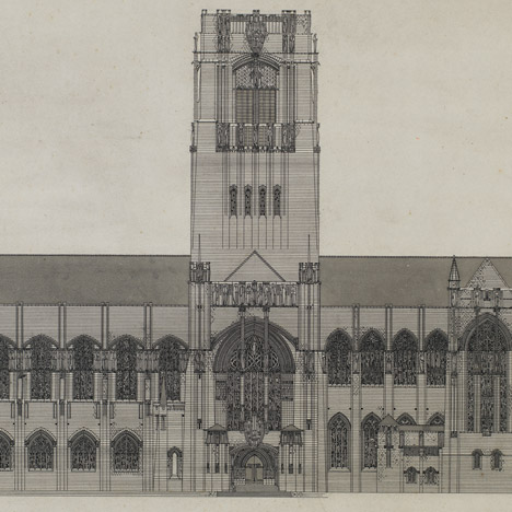 Liverpool Cathedral competition design by Charles Rennie Mackintosh