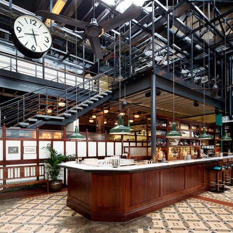 Dishoom restaurant brings Bombay dining to a railway warehouse in London's King's Cross