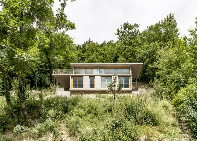 Gian Salis House On A Slope Terraces Down Hillside