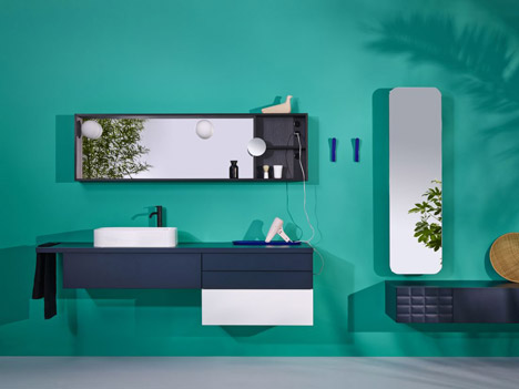 Ingrid bathroom collection by Jean-Francois D'Or for Vika