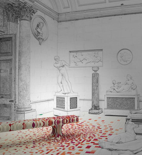 Raw Edges Make Yourself Comfortable installation at Chatsworth House