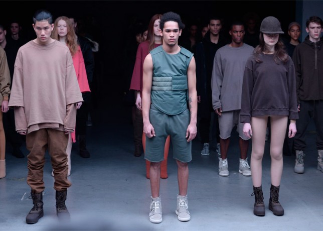 Kanye West Debuts First Adidas Collection And Yeezy Trainer